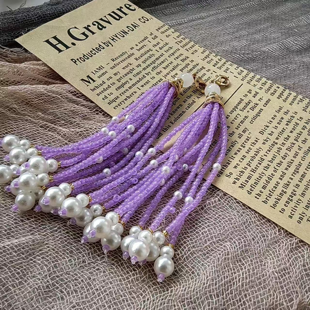 手作りチビビーズタッセル