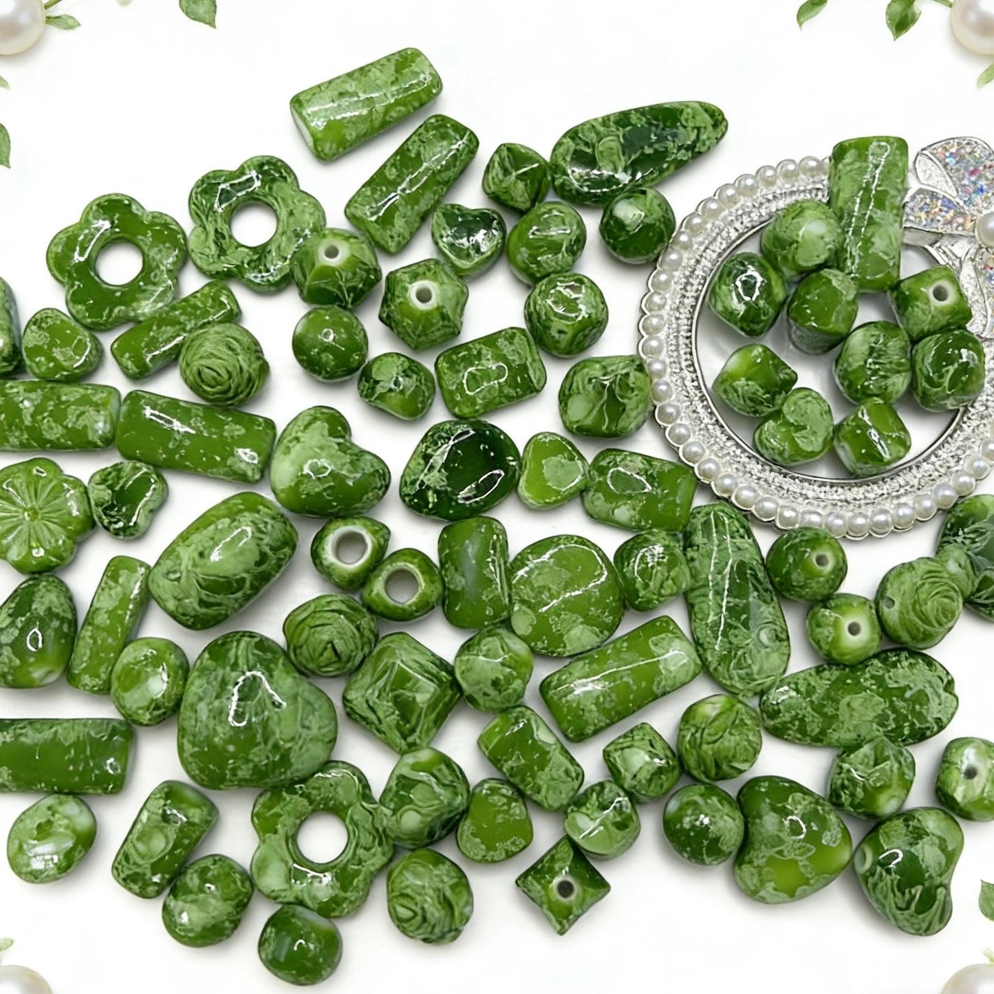 【Q616】山水画-暈染緑