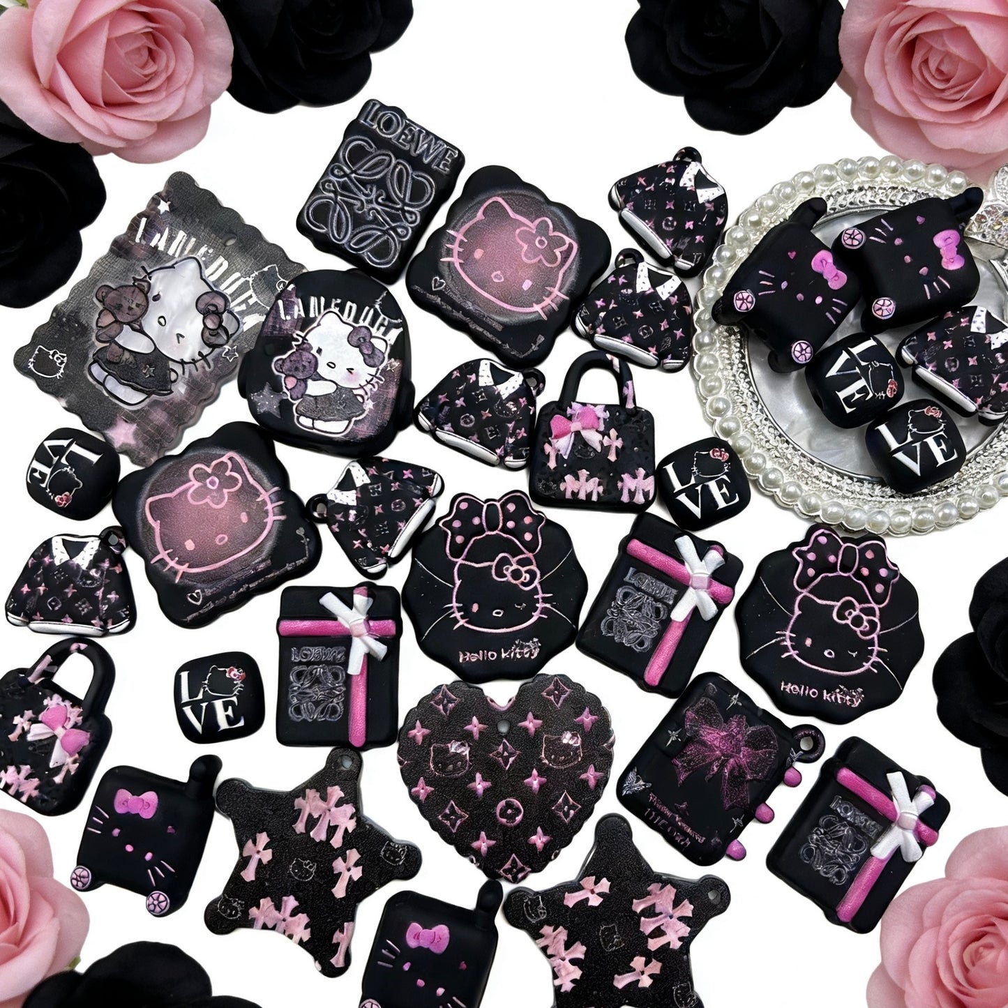 【Q790】ツルツル マットkitty 浮き彫り