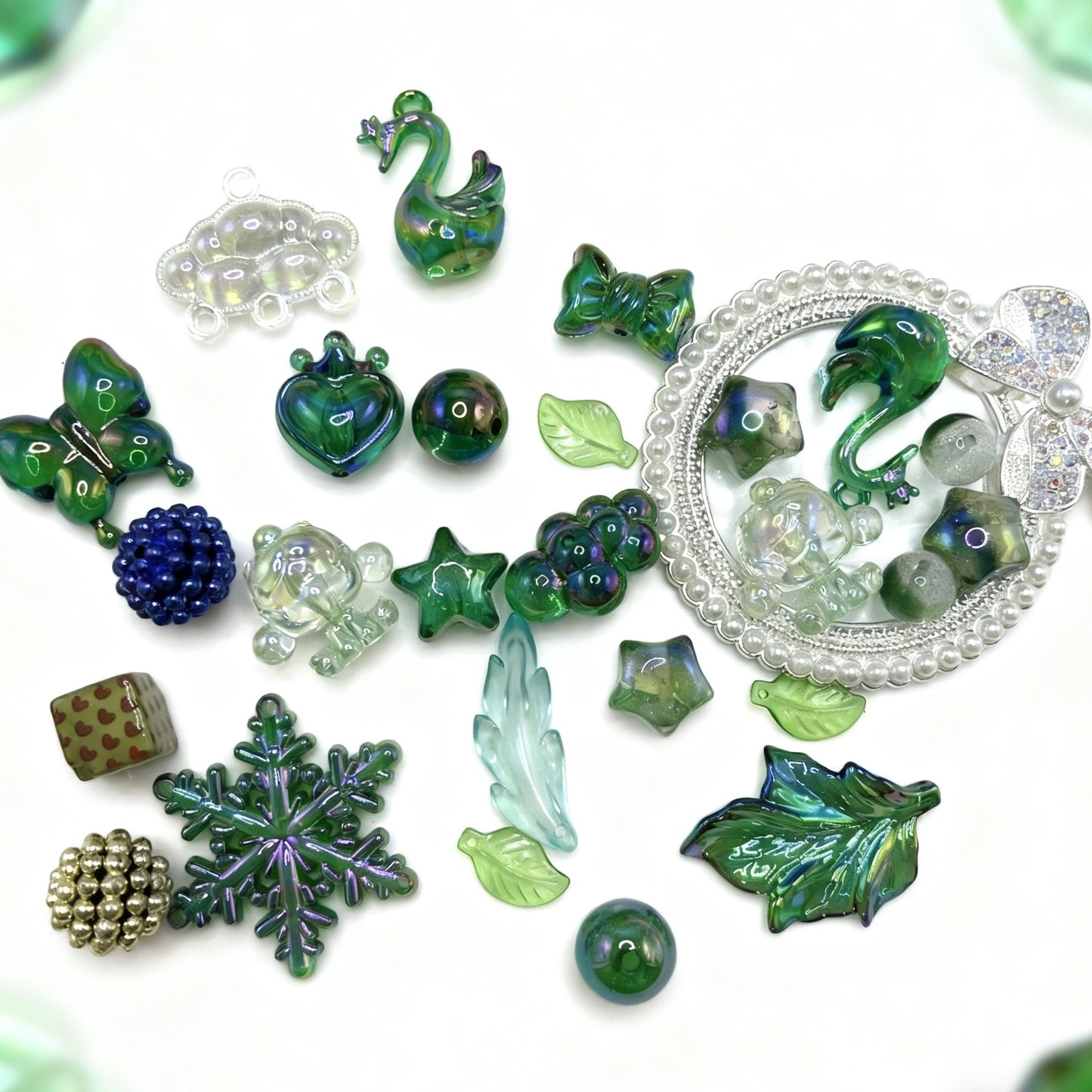 【Q537】クジャク 樹脂*アクリル