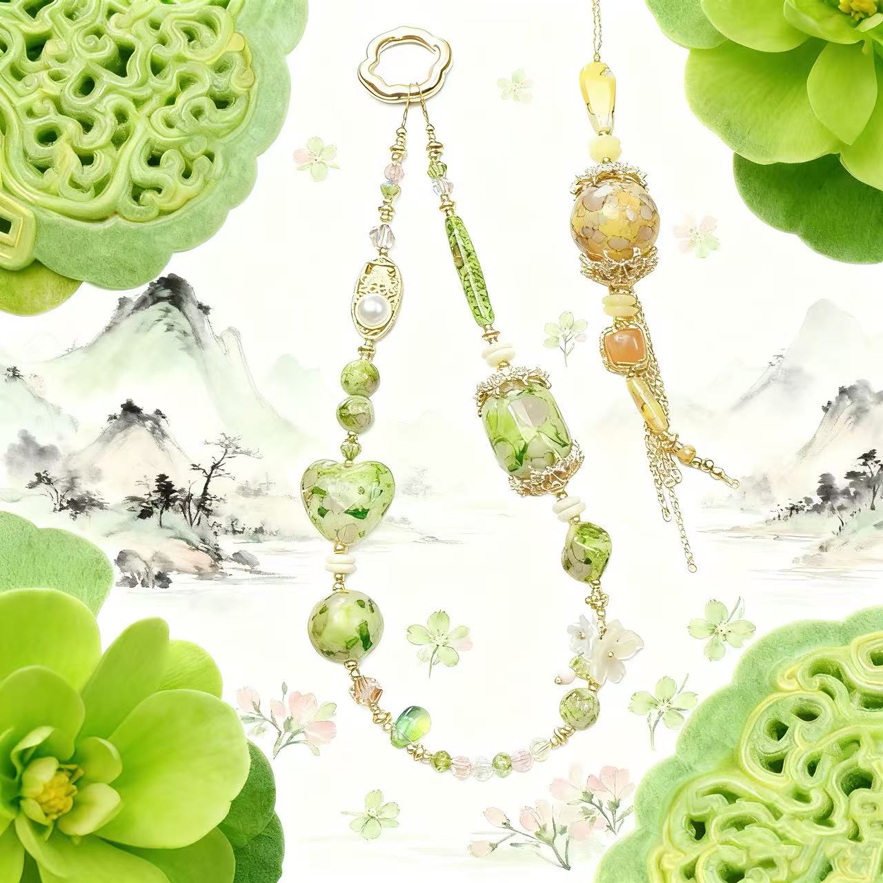 再入荷【Q336】山水画
