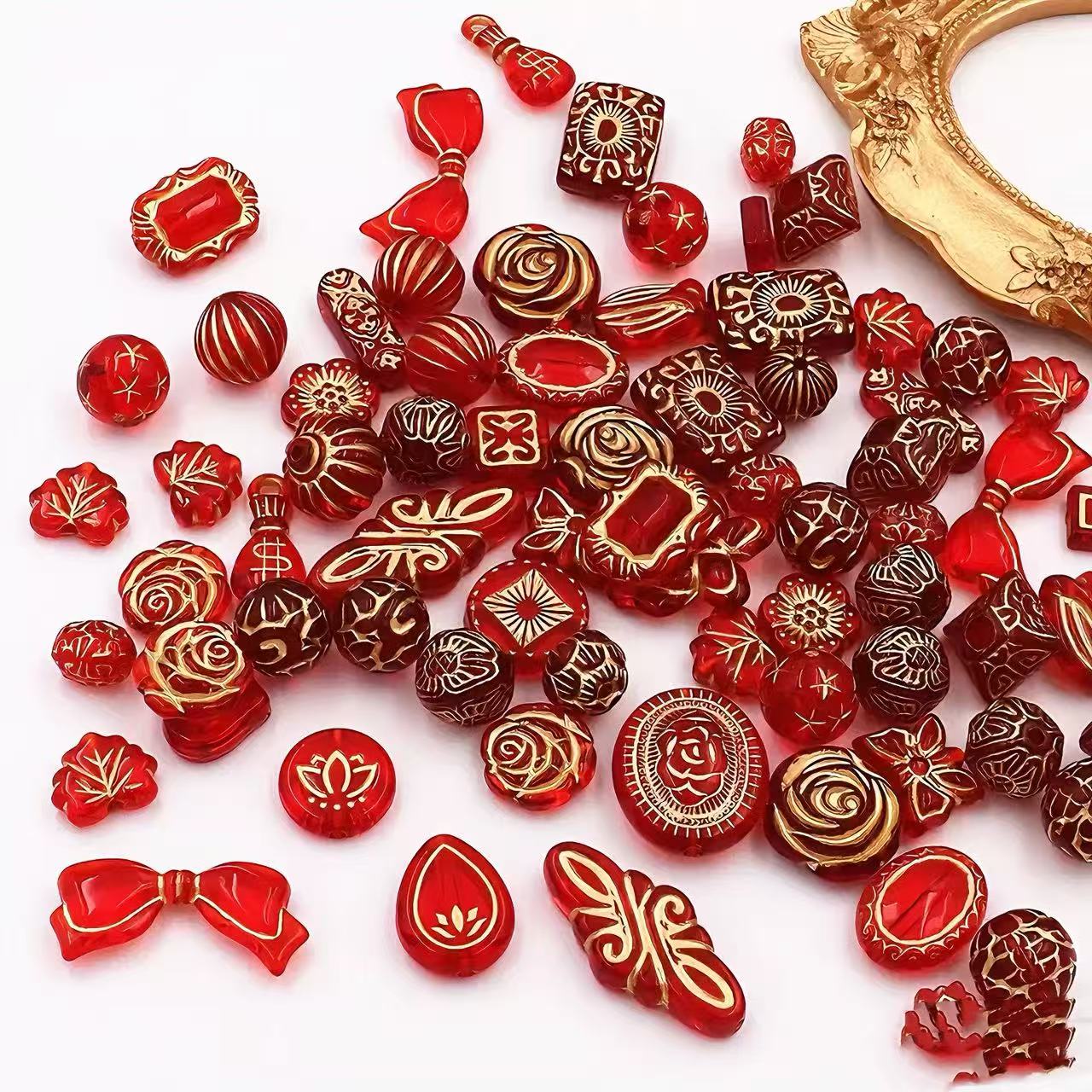 【高級アクリル赤色 ミックス】