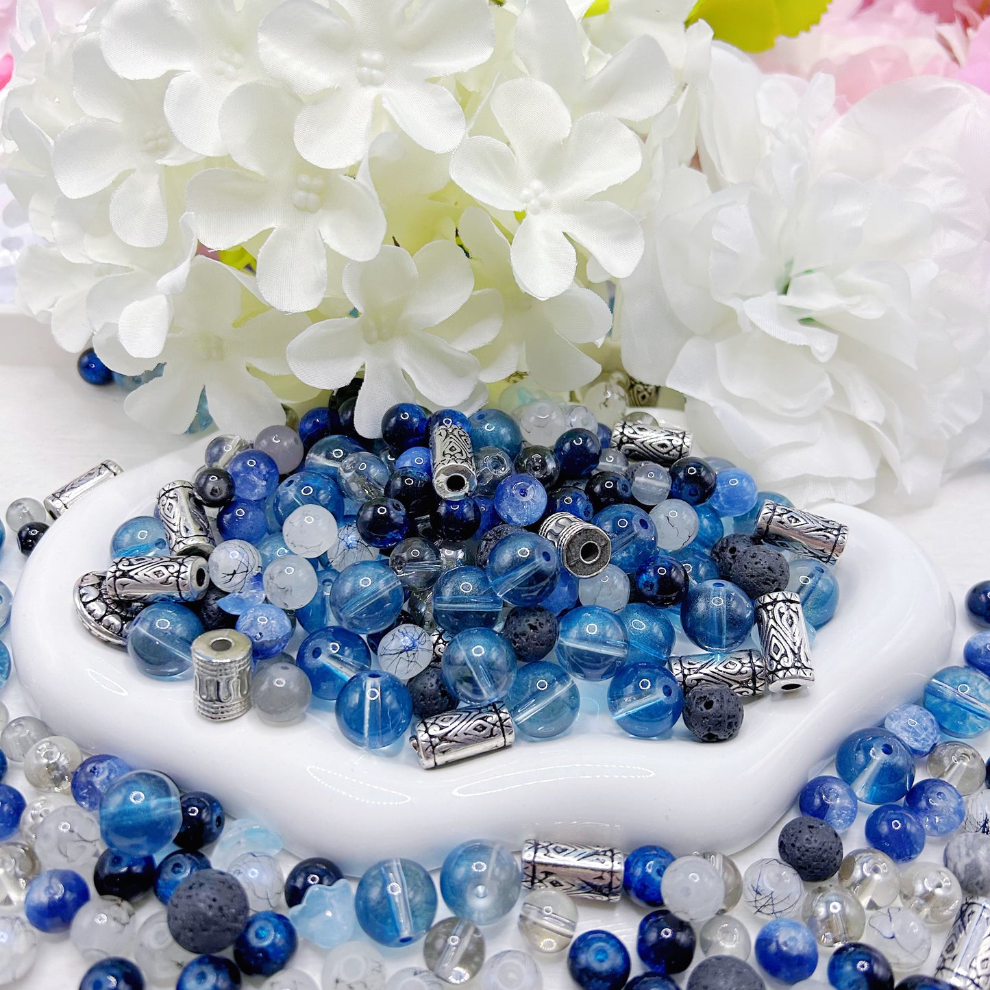 【Q618】霧雨晴(きりさめばれ)石*瑠璃*高級アクリル