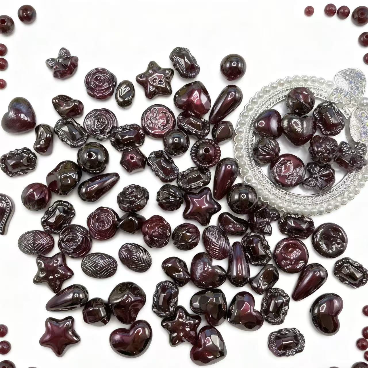 【Q586】バロックルビー 高品質アクリル