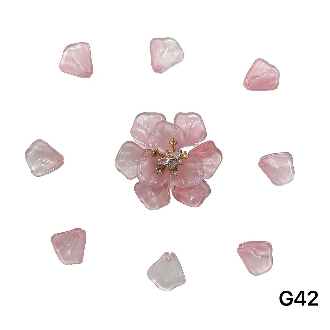 1/25<G>花ガラスチャーム