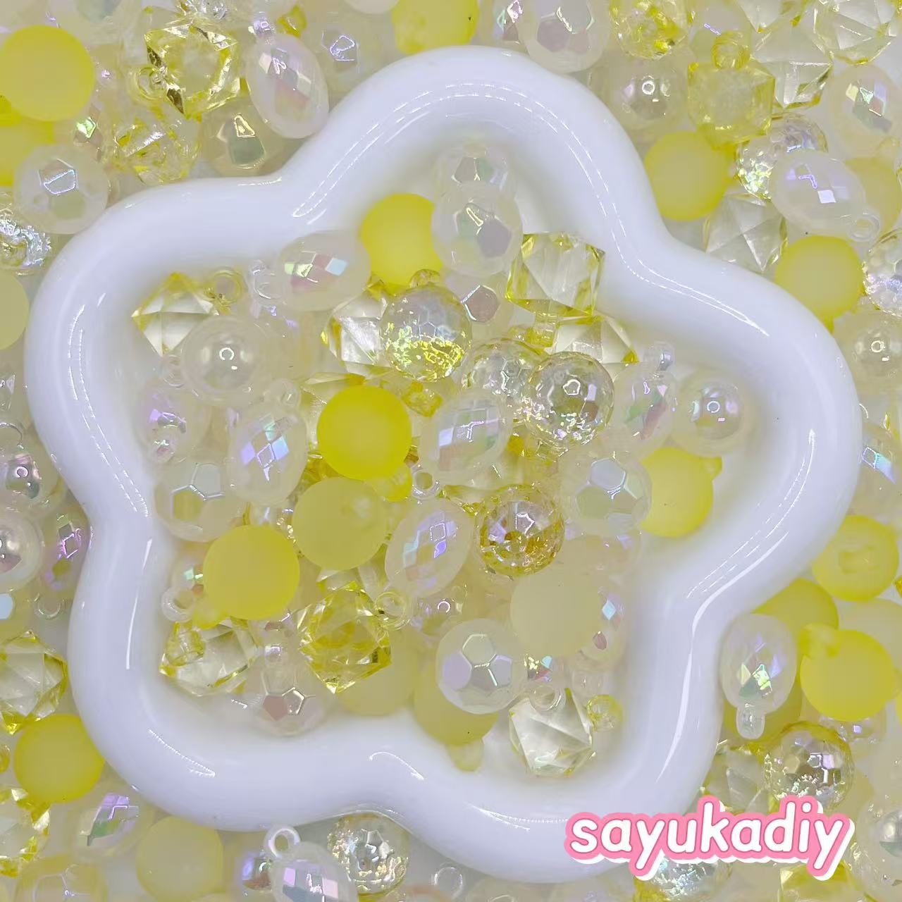 【Q176】ミツバチのダンス 色チェン アクリルビーズ