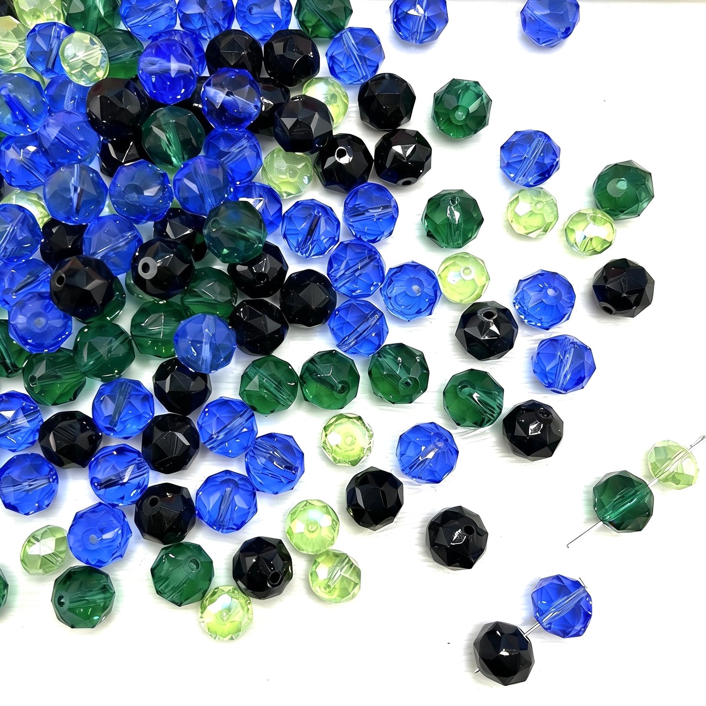 【キラキラちゃん家族】緑/黒/青　12*10