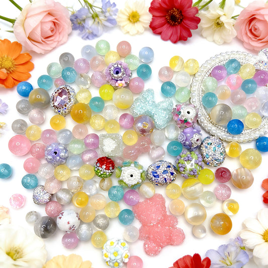 【Q858】虹*チャーム*樹脂