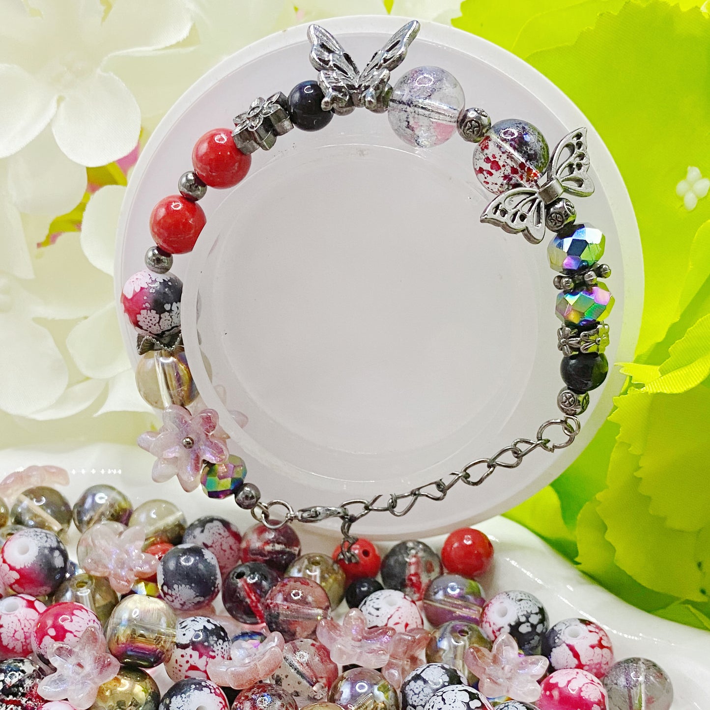 【Q210】やぶいらず　花*し辰砂*瑠璃