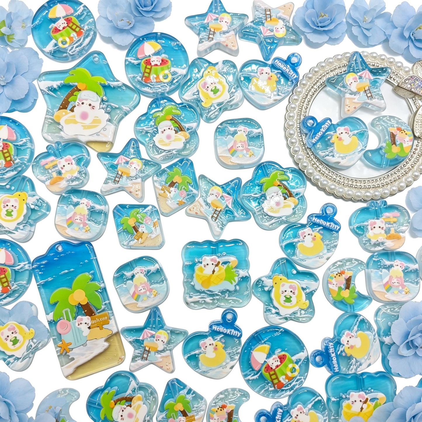 【Q1419】ビーチリゾットkitty　浮き彫り