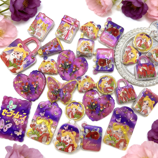 【Q781】セーラームーン絹糸模様浮き彫り