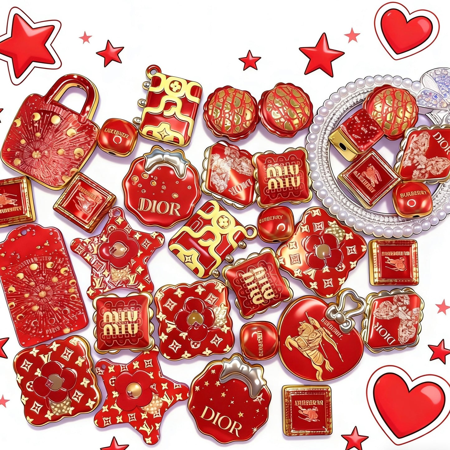 【Q783】Logo大集合　鍍金浮き彫り