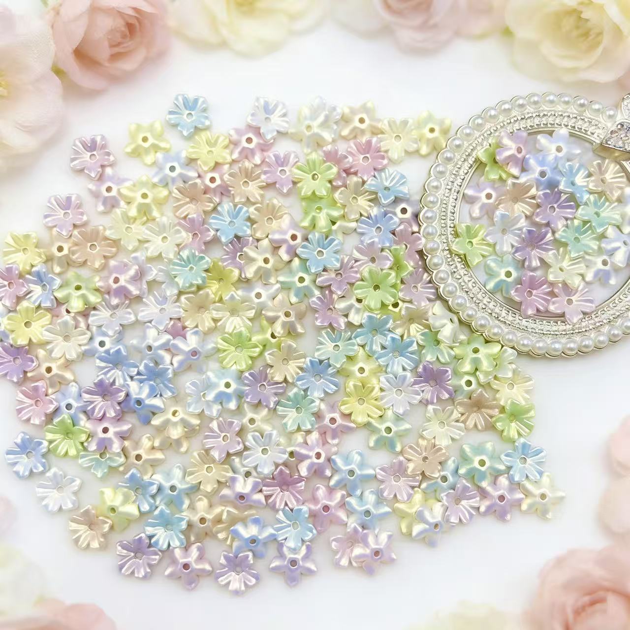 【Q1154】カラフル花　琉金