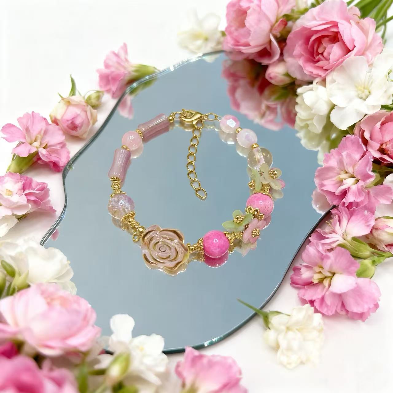 【Q533】ドレスアップハート石*瑠璃