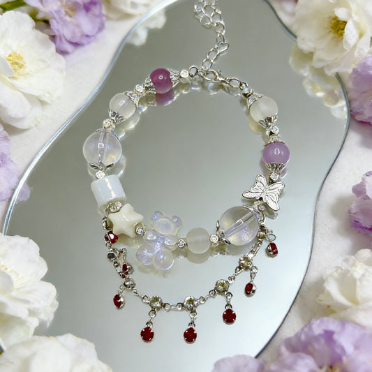 【Q603】泡のかけら*瑠璃*高級アクリル