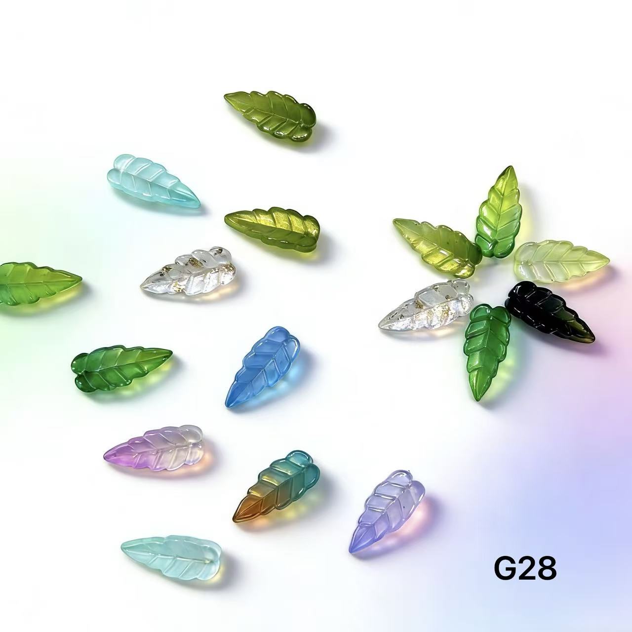 1/25＜G＞花ガラスチャーム