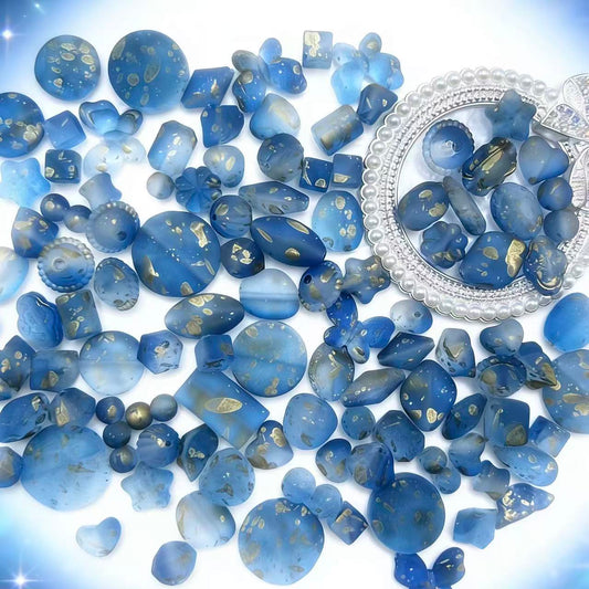 【Q939】金箔わびさびブルー