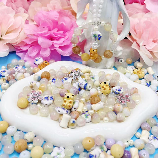 【Q102】始まりの日 菩提*３種類陶磁器*アクリル*瑠璃