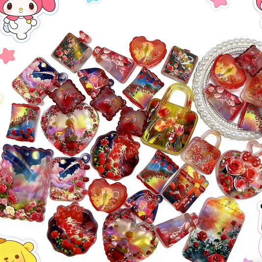 【Q786】バラのレリーフ夜光浮き彫り