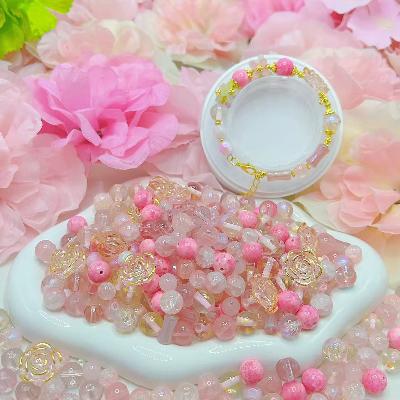 【Q533】ドレスアップハート石*瑠璃