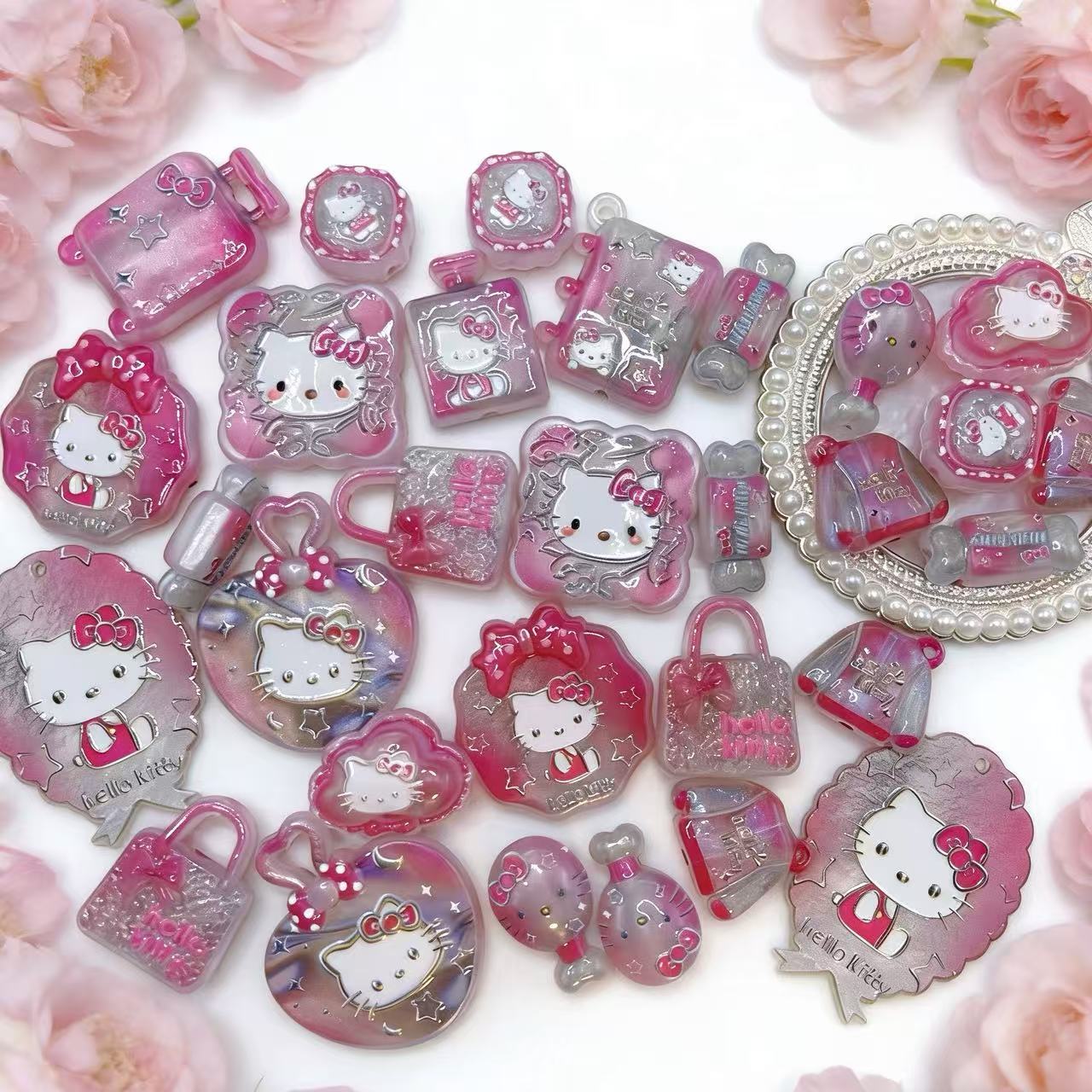 【Q968】kitty夜光浮き彫り