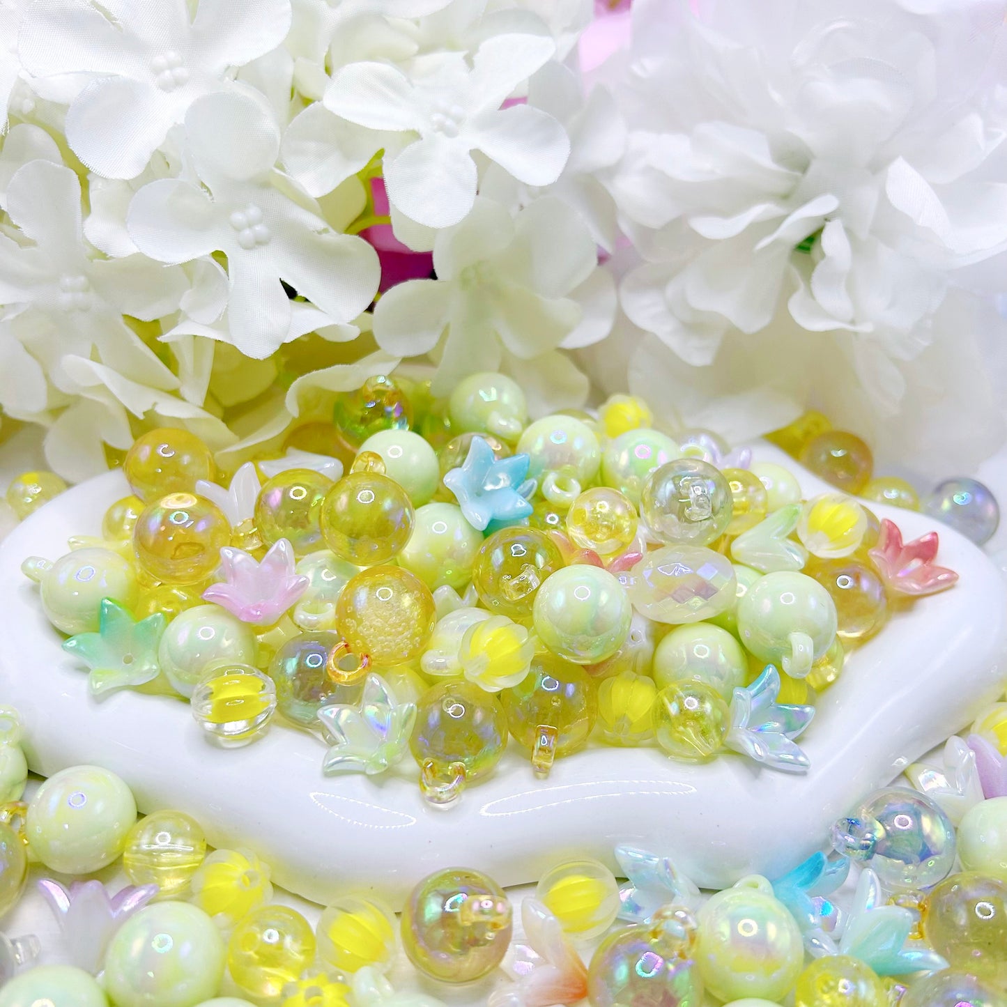 【Q743】春野百合　リース用ビーズ